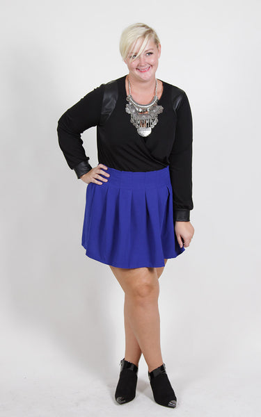 Ameowz Fall Mini Skirt  (Sizes 12 - 20) - Society+ - Society Plus - Plus Size Fashion - 1