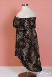AITNB Leopard Print Strapless Hi-Low Dress (Sizes 12 - 22) *Item ships on November 4th* - Society+ - Society Plus - Plus Size Fashion - 3