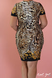 AITNB Animal Print Shift Dress (Sizes 14 - 20) *Item ships Nov. 4th* - Society+ - Society Plus - Plus Size Fashion - 5