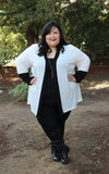Amanda A. Longline Cardigan (Sizes 24 -32) - Society+ - Society Plus - Plus Size Fashion - 1