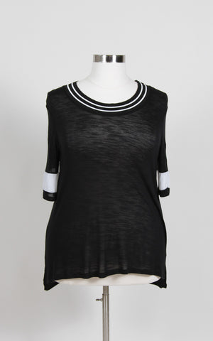 Ameowz Knitted Collar Top (Sizes 14 - 22) - Society+ - Society Plus - Plus Size Fashion - 1