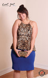AITNB Leopard Peplum Tank (Sizes 14 - 20) *Item ships on November 5th* - Society+ - Society Plus - Plus Size Fashion - 4