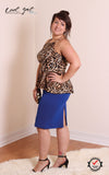 AITNB Leopard Peplum Tank (Sizes 14 - 20) *Item ships on November 5th* - Society+ - Society Plus - Plus Size Fashion - 3