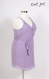Chiffon Lavender Dress (Sizes 14 - 20) *Item ships on Nov. 5th* - Society+ - Society Plus - Plus Size Fashion - 1