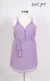 Chiffon Lavender Dress (Sizes 14 - 20) *Item ships on Nov. 5th* - Society+ - Society Plus - Plus Size Fashion - 2