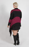 Color Block Waterfall Cardigan (Sizes 16 - 22) - Society+ - Society Plus - Plus Size Fashion - 2