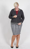 Ameowz Quilted Varsity Jacket (Sizes 14 - 18) *Item ships on November 6th* - Society+ - Society Plus - Plus Size Fashion - 1