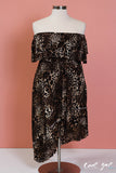 AITNB Leopard Print Strapless Hi-Low Dress (Sizes 12 - 22) *Item ships on November 4th* - Society+ - Society Plus - Plus Size Fashion - 2