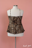 AITNB Leopard Peplum Tank (Sizes 14 - 20) *Item ships on November 5th* - Society+ - Society Plus - Plus Size Fashion - 6