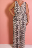 Assa Cisse Snake Print Jumpsuit (Sizes 16 - 20) - Society+ - Society Plus - Plus Size Fashion - 2