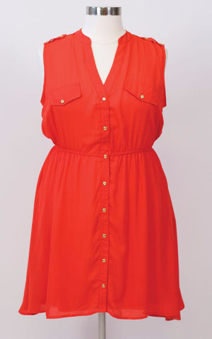 Cool Gal Button-up Pocket Dress (Sizes 20-24) *Item ships on November 3rd* - Society+ - Society Plus - Plus Size Fashion - 1